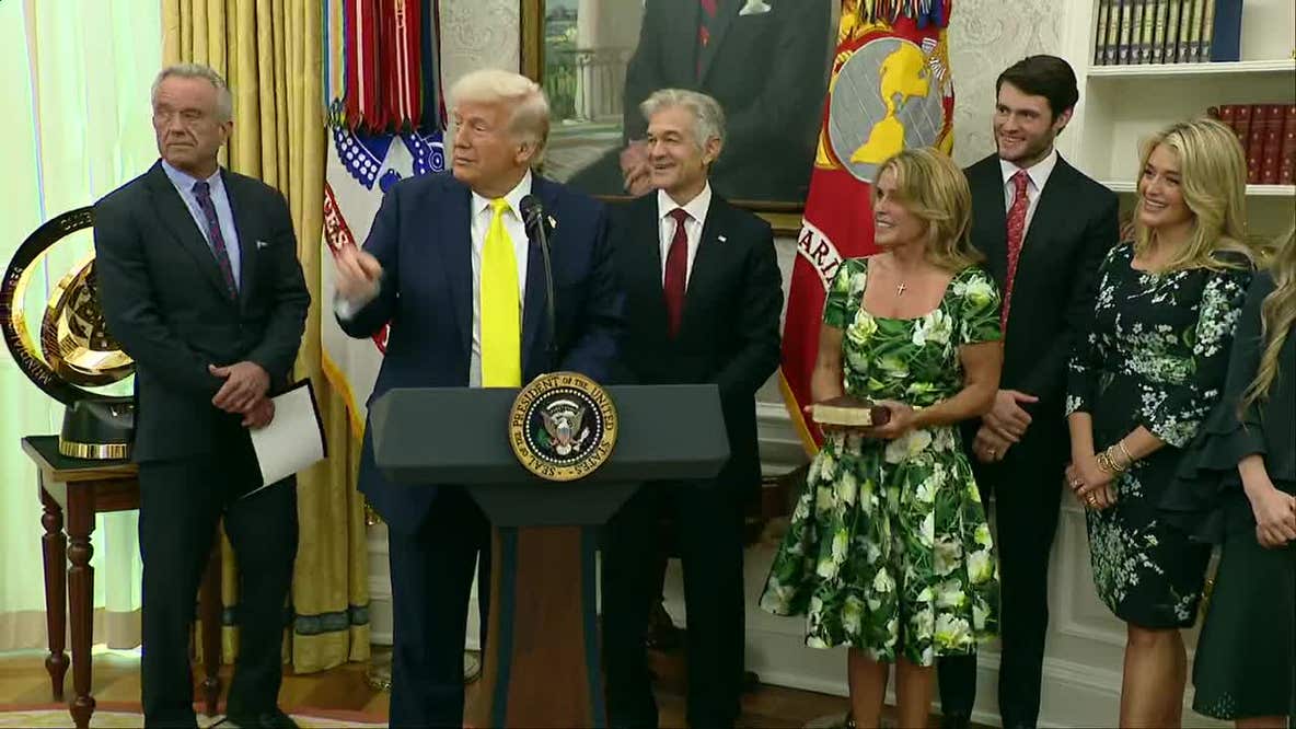 President Donald Trump participates in Dr. Oz Swearing-In Ceremony
